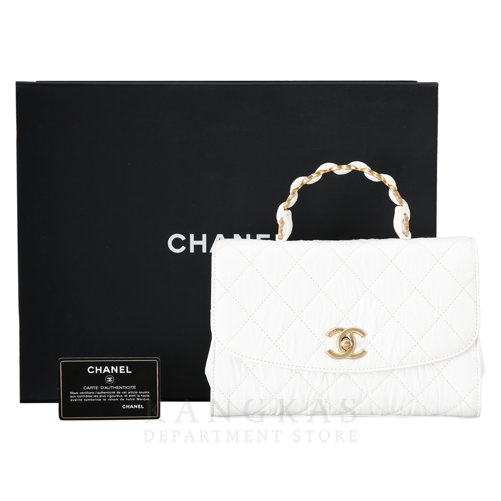 CHANEL(USED)샤넬 시즌 CC로고 탑 핸들백