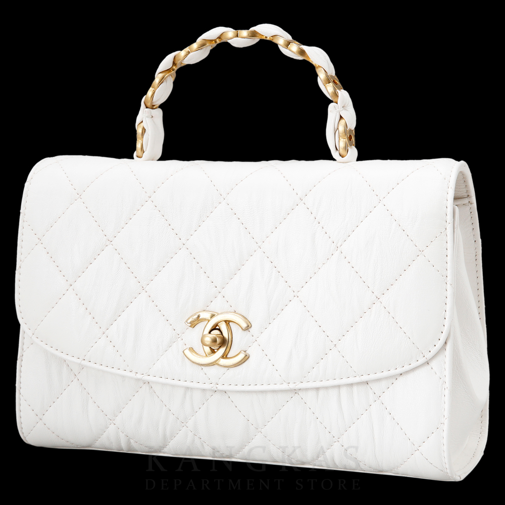 CHANEL(USED)샤넬 시즌 CC로고 탑 핸들백