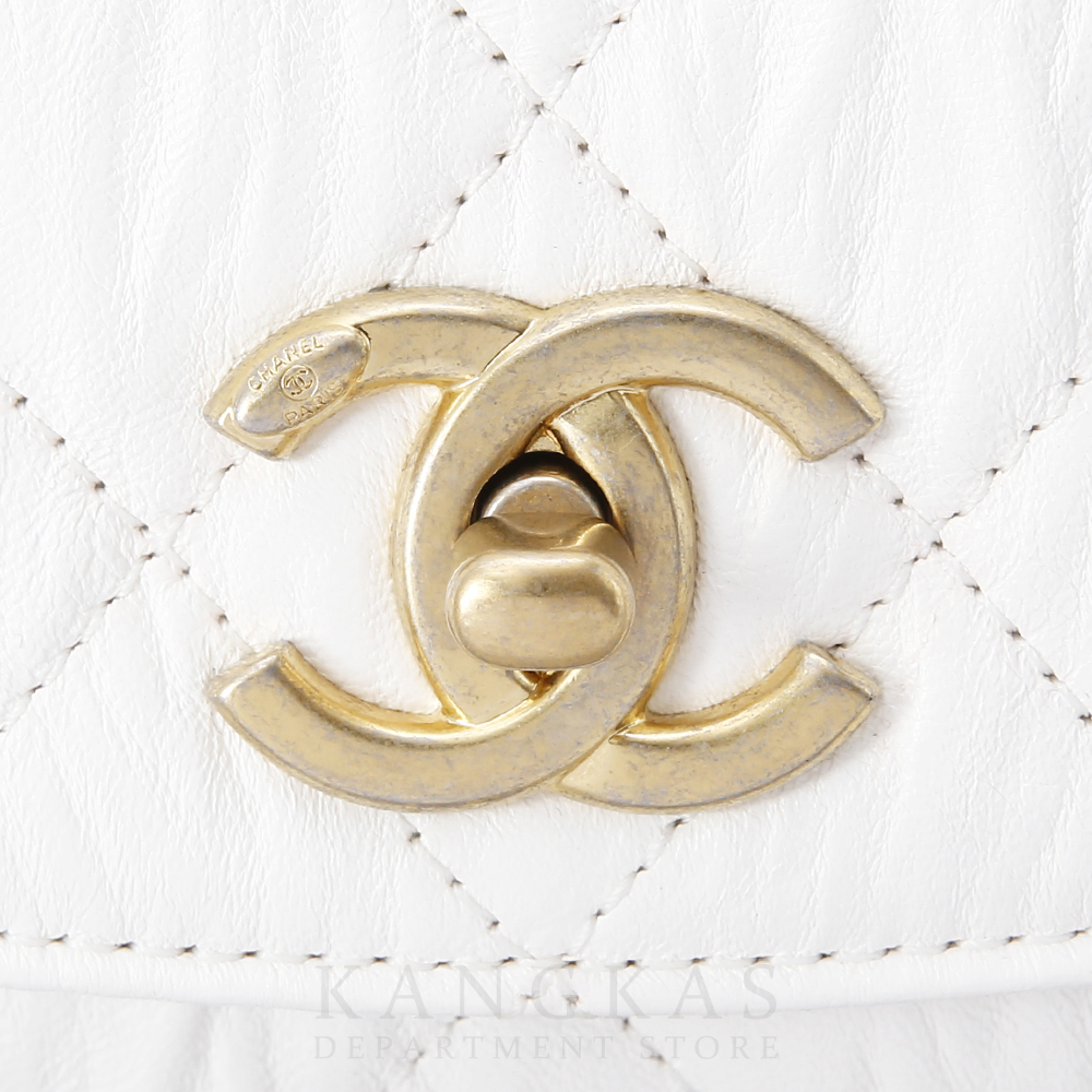 CHANEL(USED)샤넬 시즌 CC로고 탑 핸들백