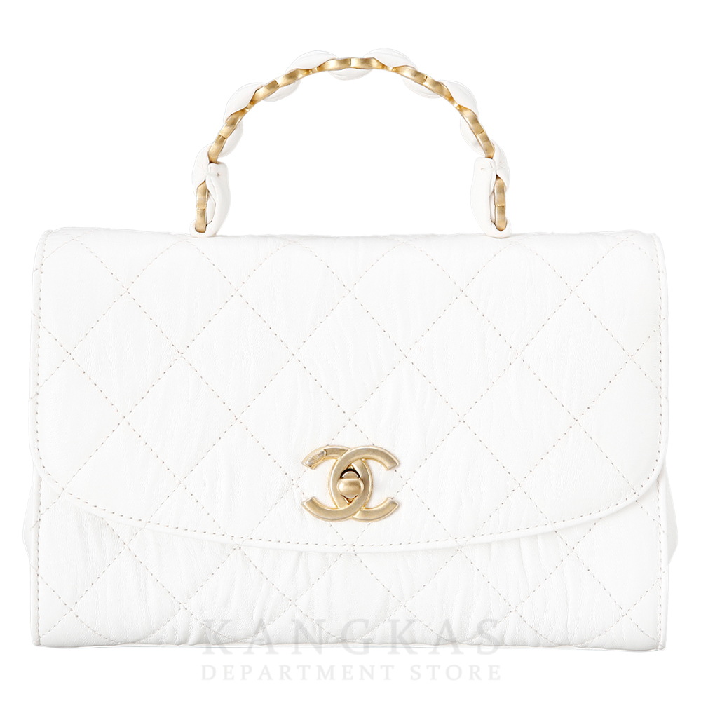 CHANEL(USED)샤넬 시즌 CC로고 탑 핸들백