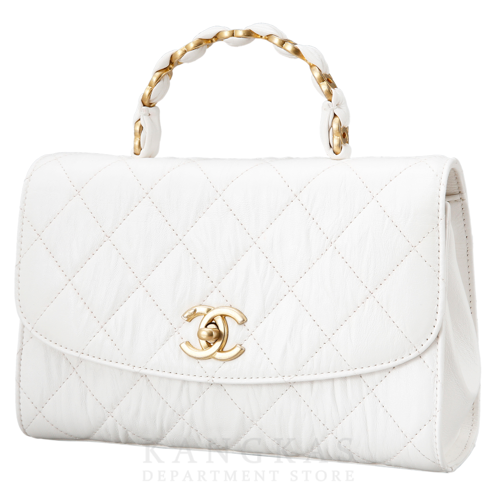 CHANEL(USED)샤넬 시즌 CC로고 탑 핸들백