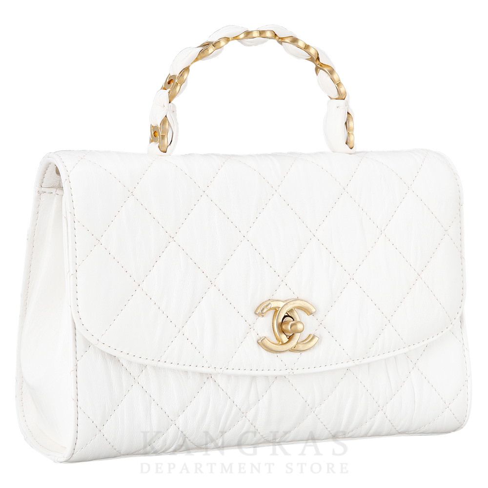 CHANEL(USED)샤넬 시즌 CC로고 탑 핸들백