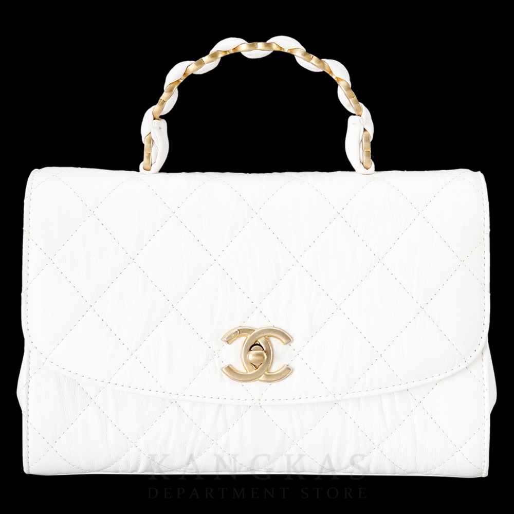 CHANEL(USED)샤넬 시즌 CC로고 탑 핸들백