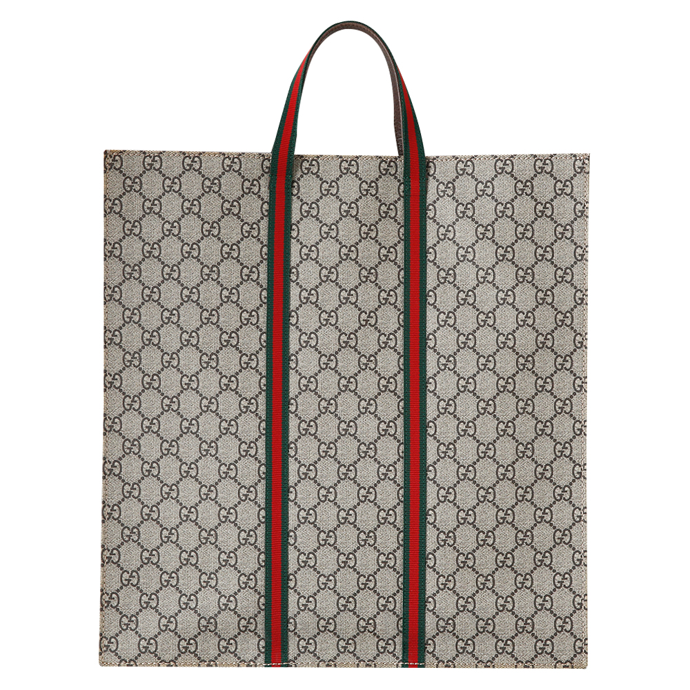 GUCCI(USED)구찌 493610 GG수프림 애니멀 프린팅 토트백