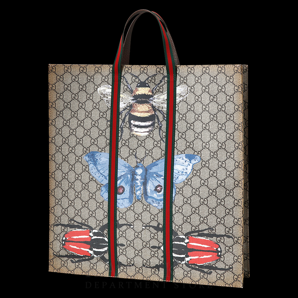 GUCCI(USED)구찌 493610 GG수프림 애니멀 프린팅 토트백