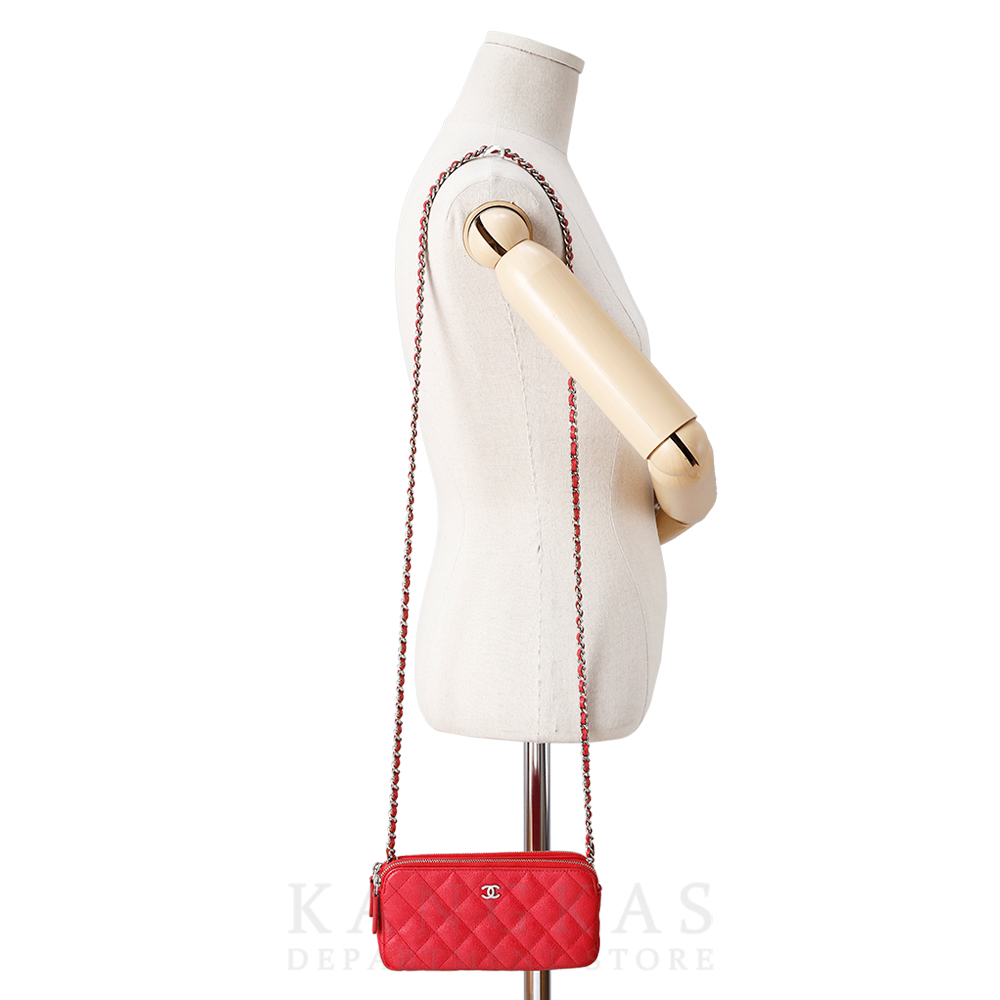CHANEL(USED)샤넬 시즌 지퍼 투웨이 미니 크로스백