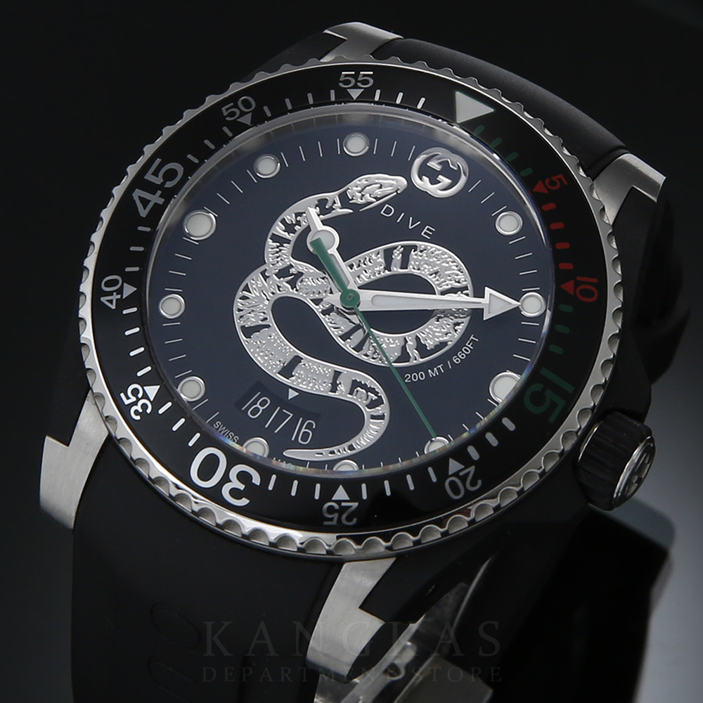 GUCCI(USED)구찌 136.3 다이브 스틸 워치