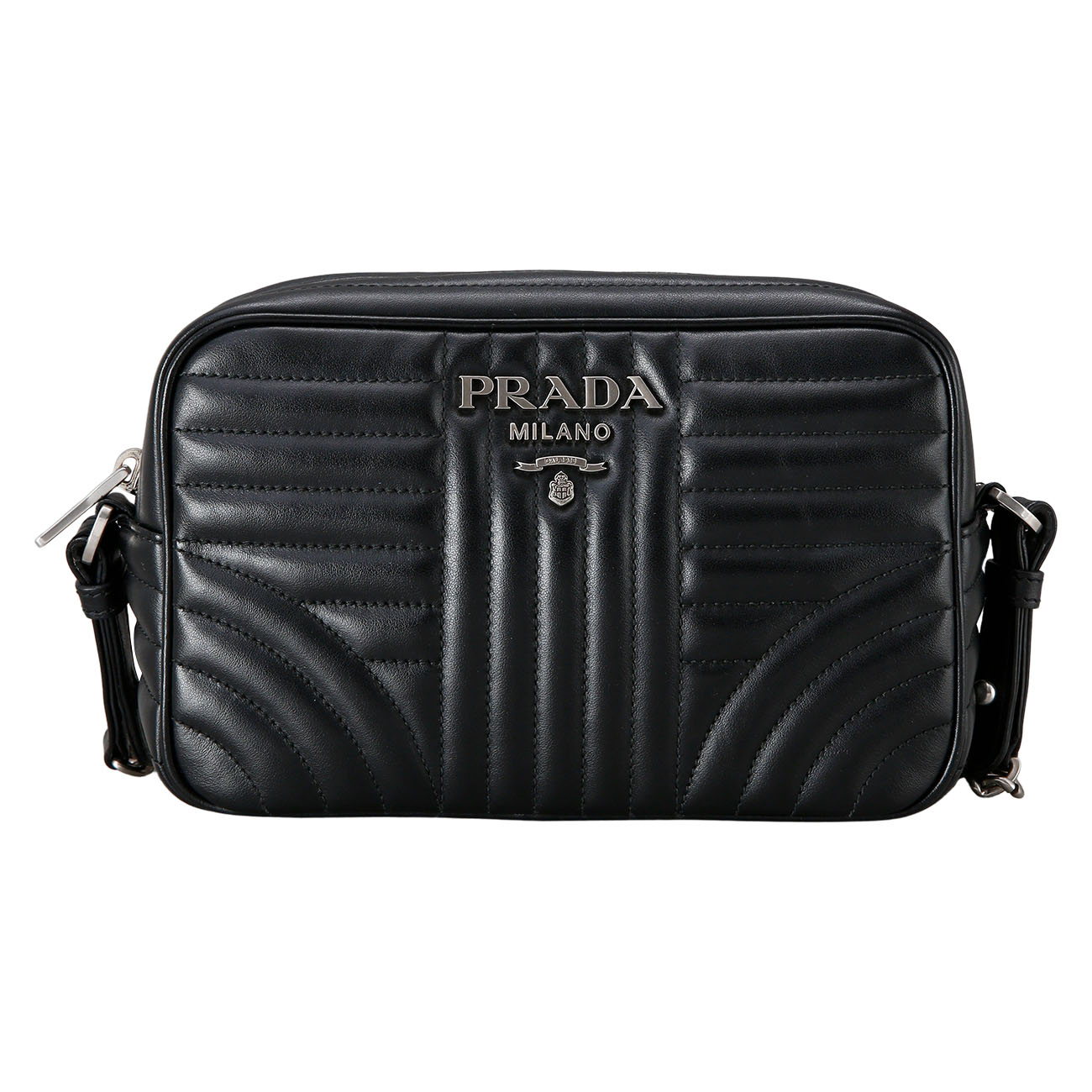 PRADA(USED)프라다 1BH083 다이아그램 카메라백