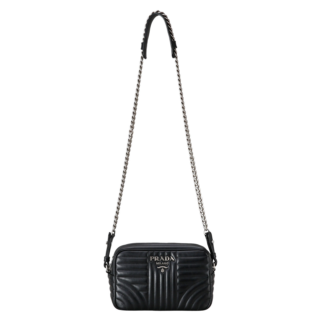 PRADA(USED)프라다 1BH083 다이아그램 카메라백