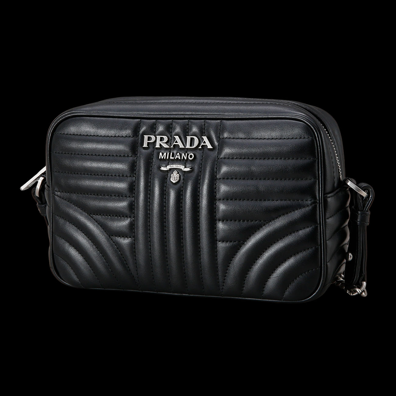 PRADA(USED)프라다 1BH083 다이아그램 카메라백