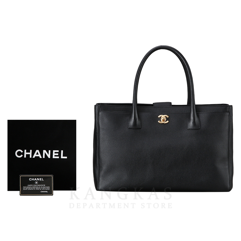 CHANEL(USED)샤넬 서프백 블랙 금장