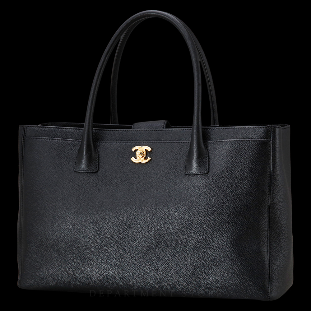 CHANEL(USED)샤넬 서프백 블랙 금장
