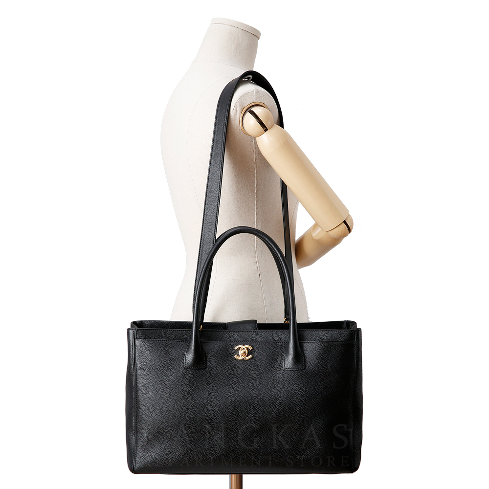 CHANEL(USED)샤넬 서프백 블랙 금장