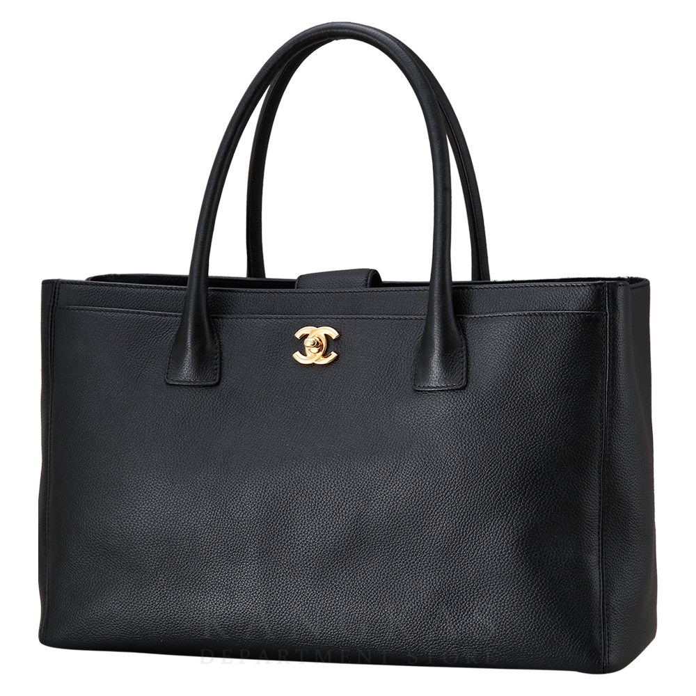 CHANEL(USED)샤넬 서프백 블랙 금장