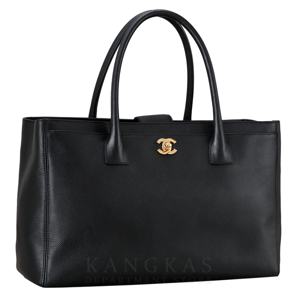 CHANEL(USED)샤넬 서프백 블랙 금장