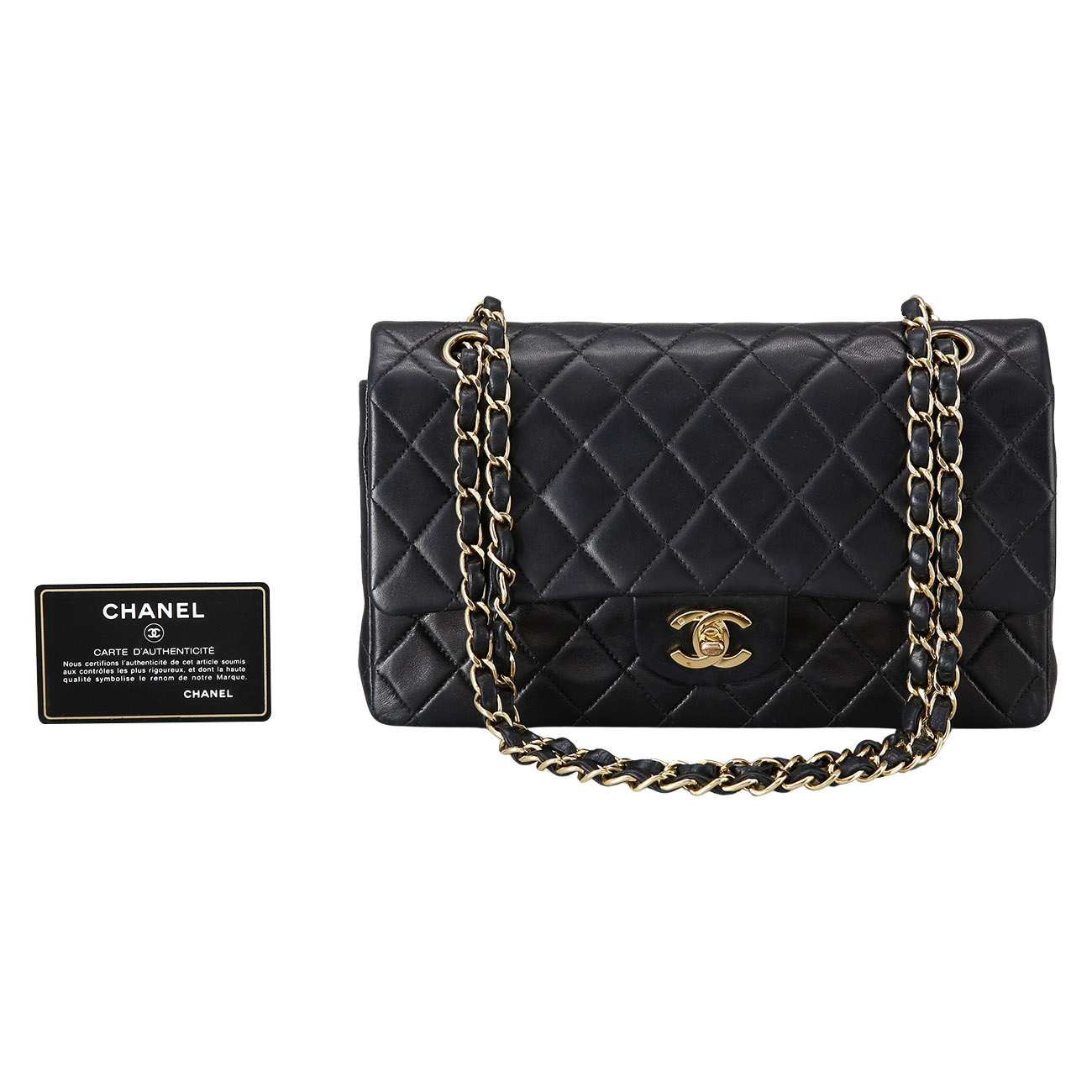 CHANEL(USED)샤넬 클래식 램스킨 미듐