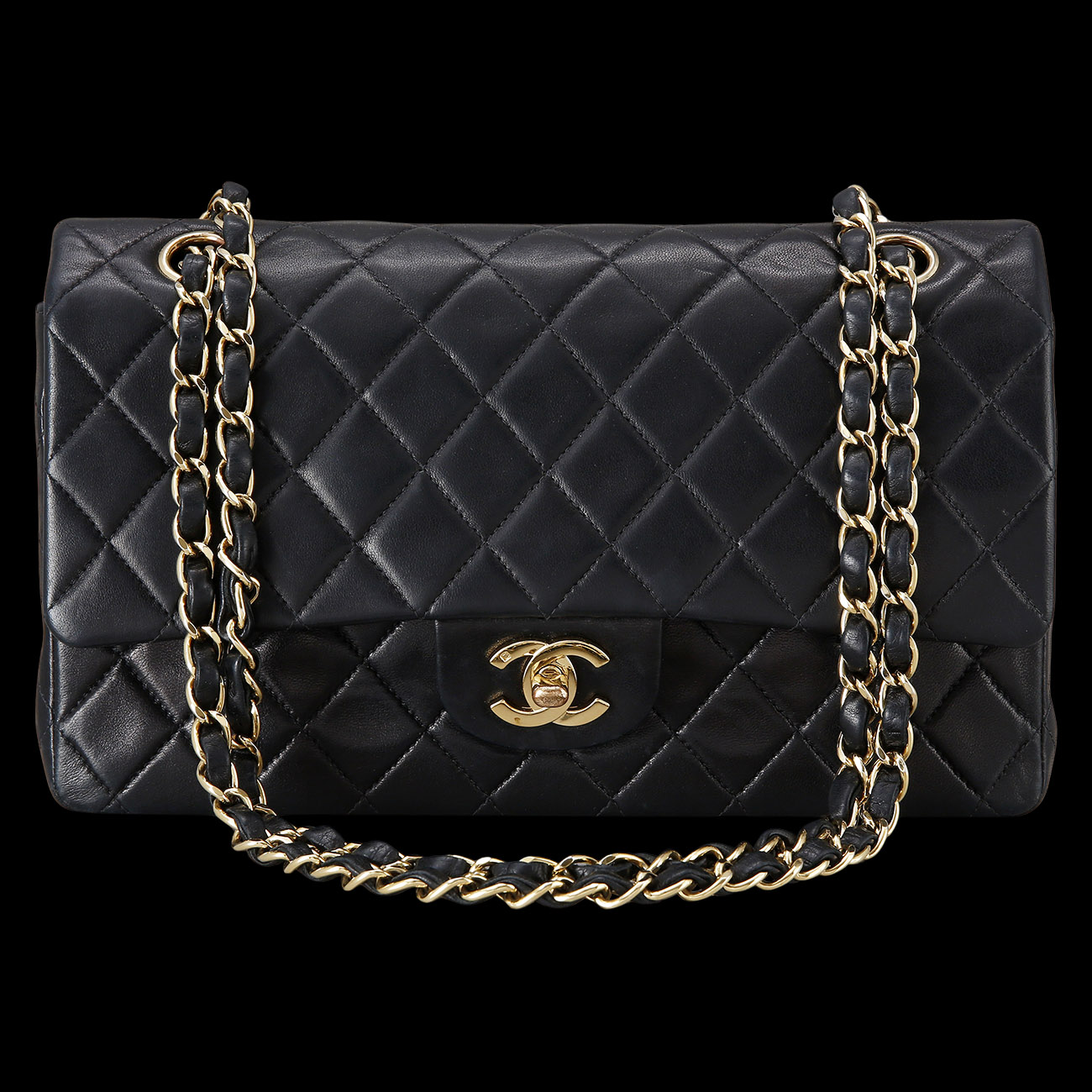 CHANEL(USED)샤넬 클래식 램스킨 미듐