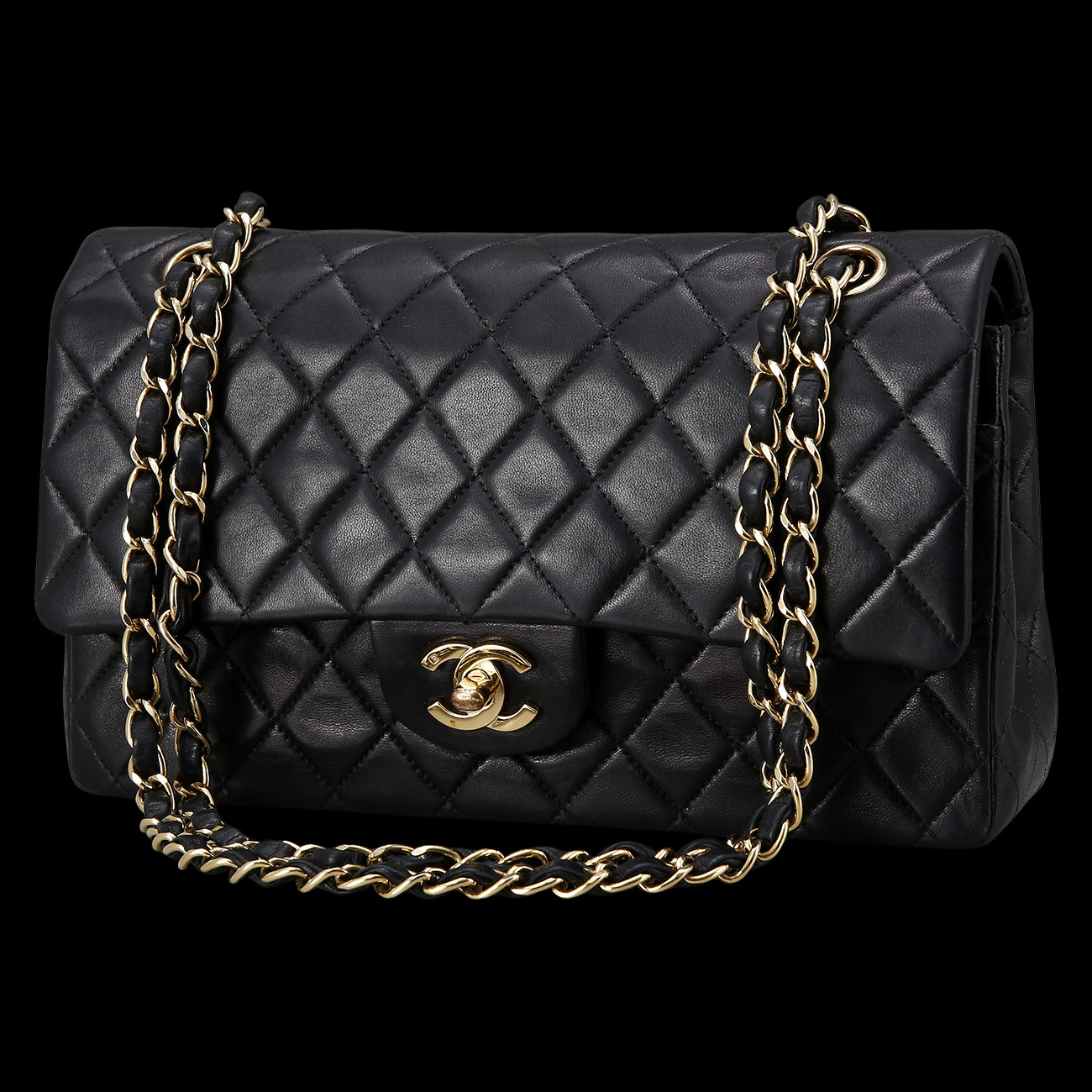 CHANEL(USED)샤넬 클래식 램스킨 미듐