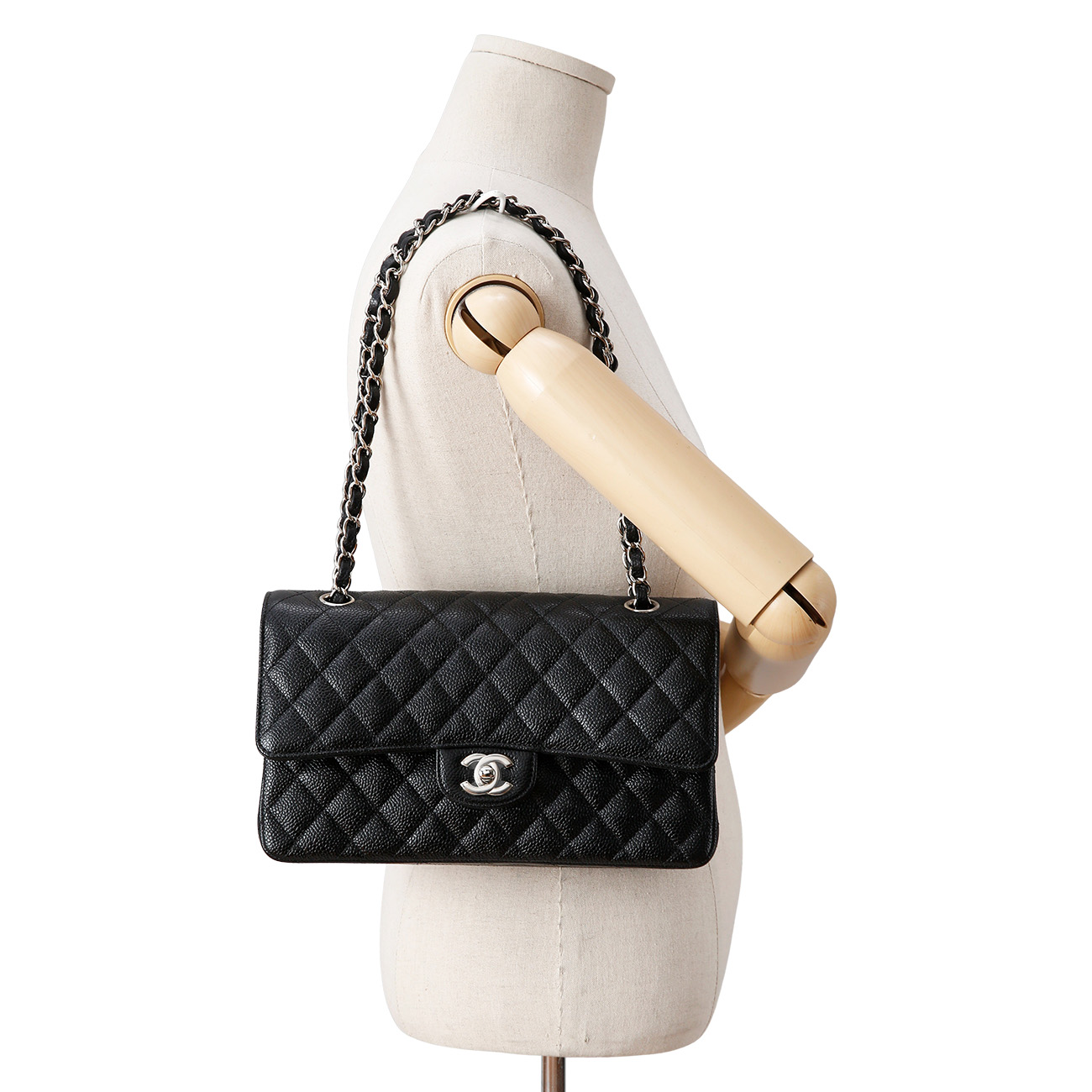CHANEL(NEW)샤넬 클래식 캐비어 미듐 (새상품) NEW PRODUCT