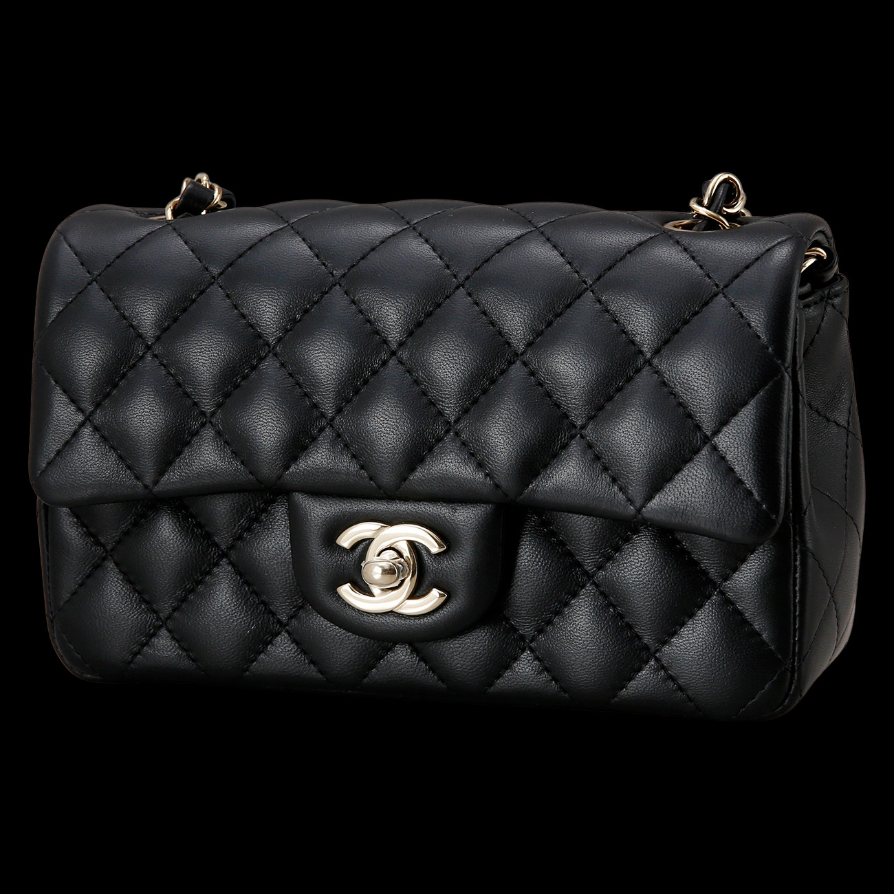 CHANEL(USED)샤넬 클래식 램스킨 뉴미니 크로스백