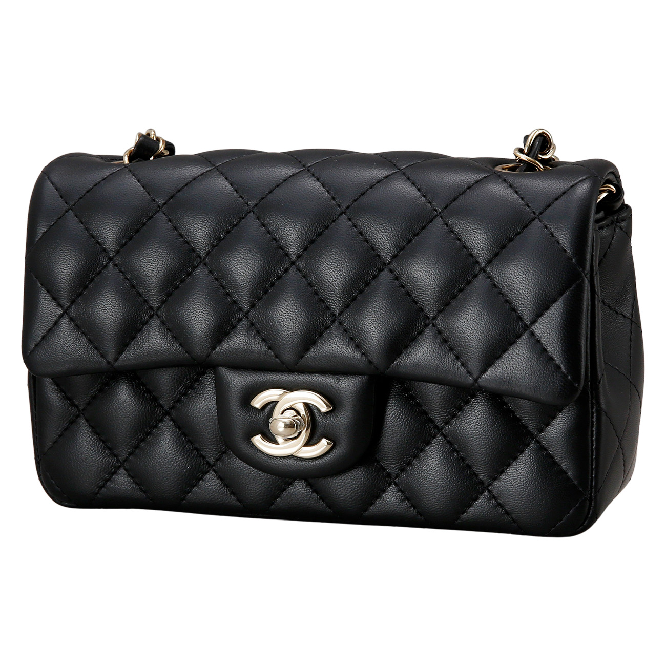 CHANEL(USED)샤넬 클래식 램스킨 뉴미니 크로스백