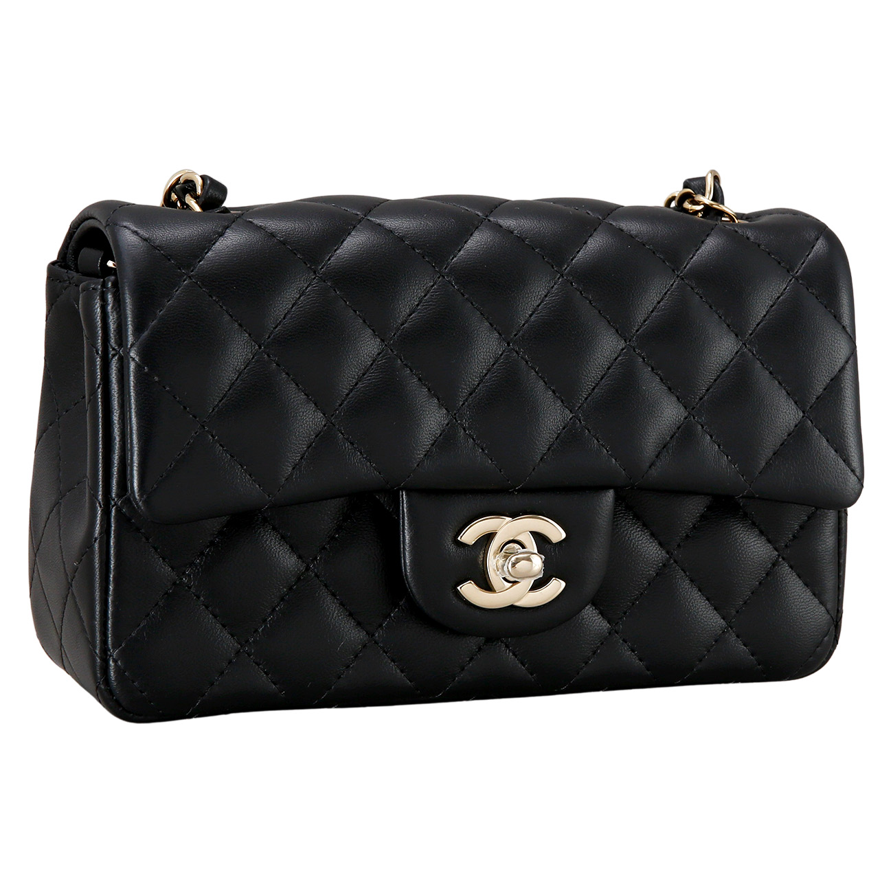 CHANEL(USED)샤넬 클래식 램스킨 뉴미니 크로스백
