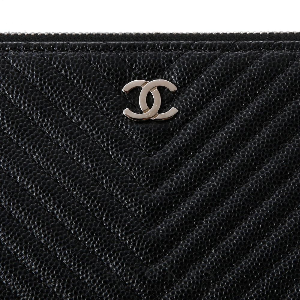 CHANEL(USED)샤넬 클래식 쉐브론 클러치 라지