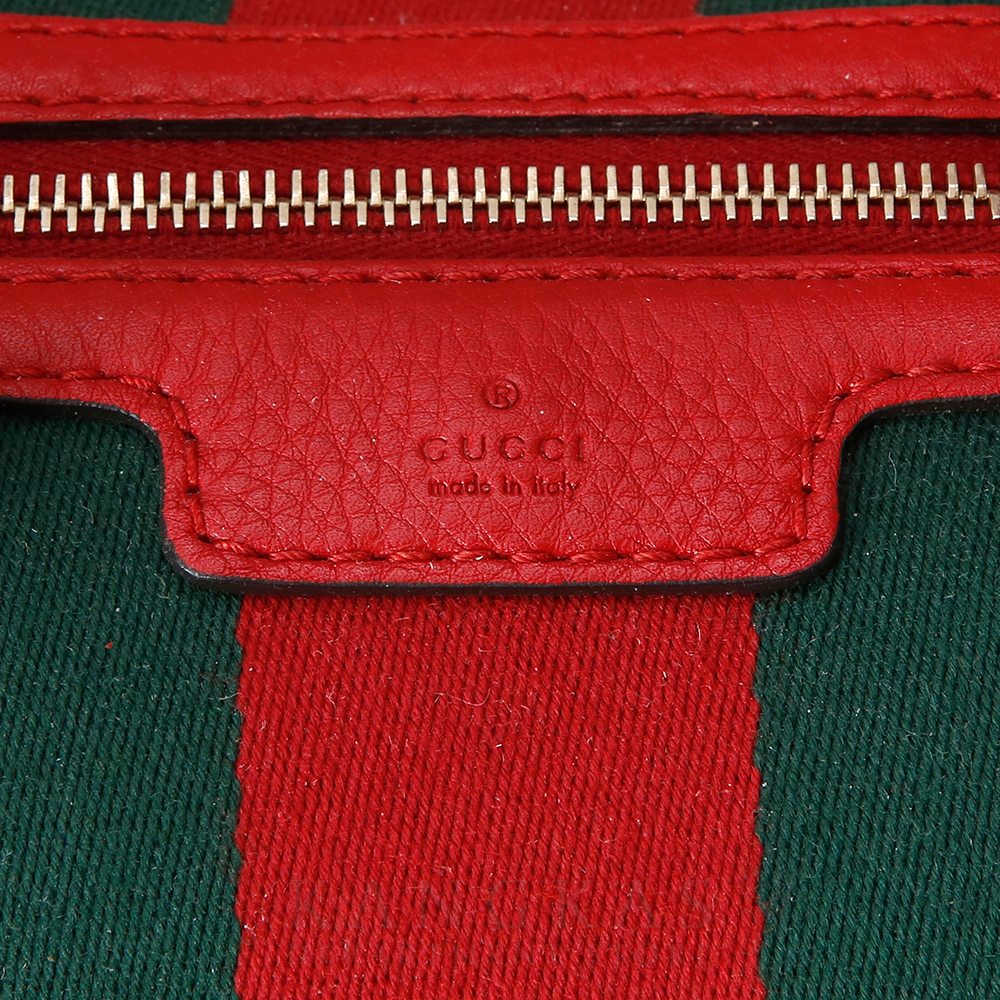 GUCCI(USED) 구찌 GG로고 패브릭 보스턴백