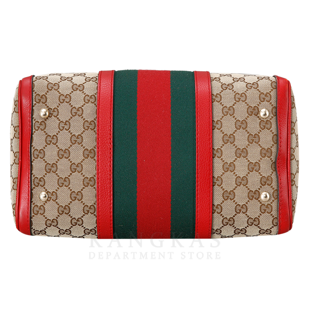 GUCCI(USED) 구찌 GG로고 패브릭 보스턴백