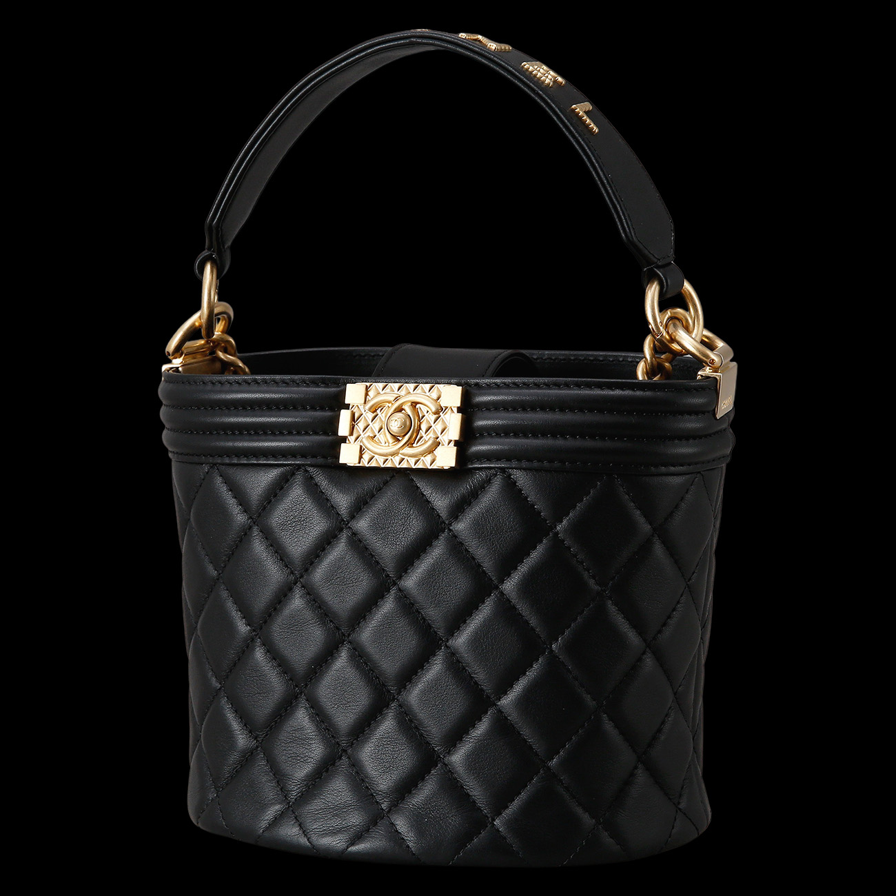 CHANEL(USED)샤넬 시즌 보이샤넬 버킷 토트백