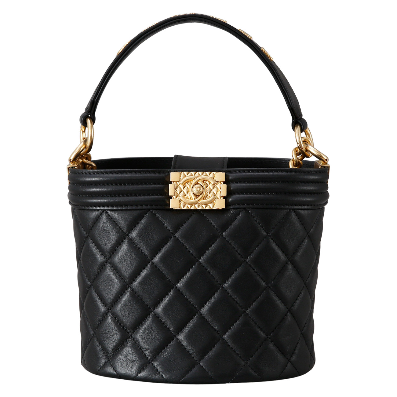 CHANEL(USED)샤넬 시즌 보이샤넬 버킷 토트백