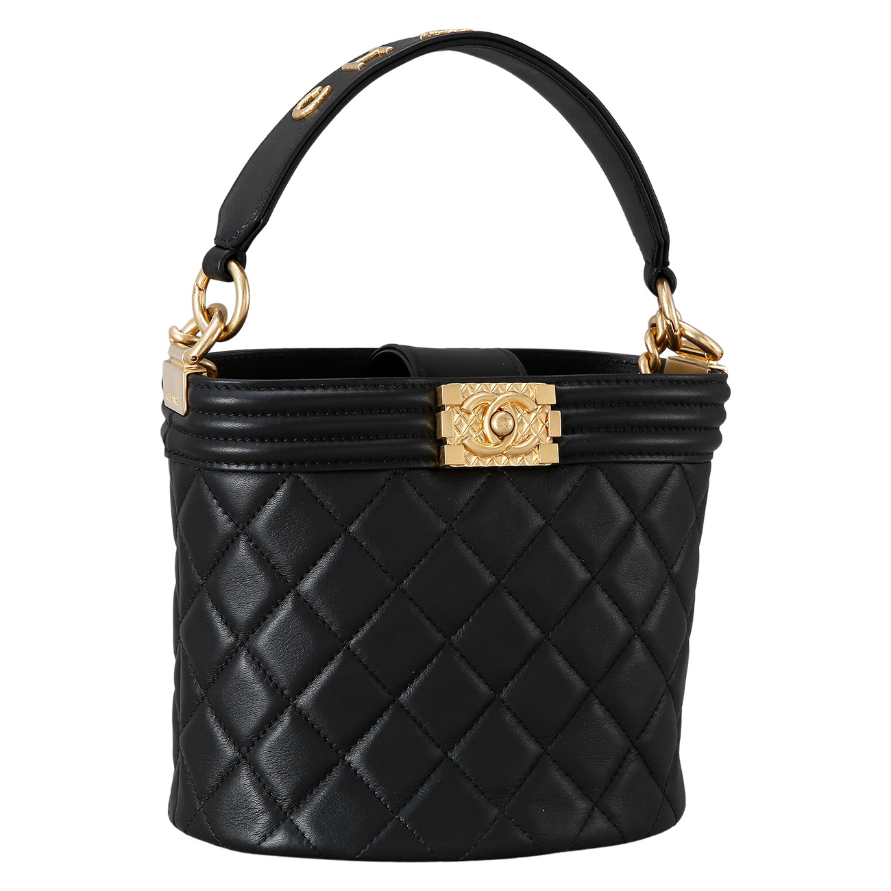 CHANEL(USED)샤넬 시즌 보이샤넬 버킷 토트백