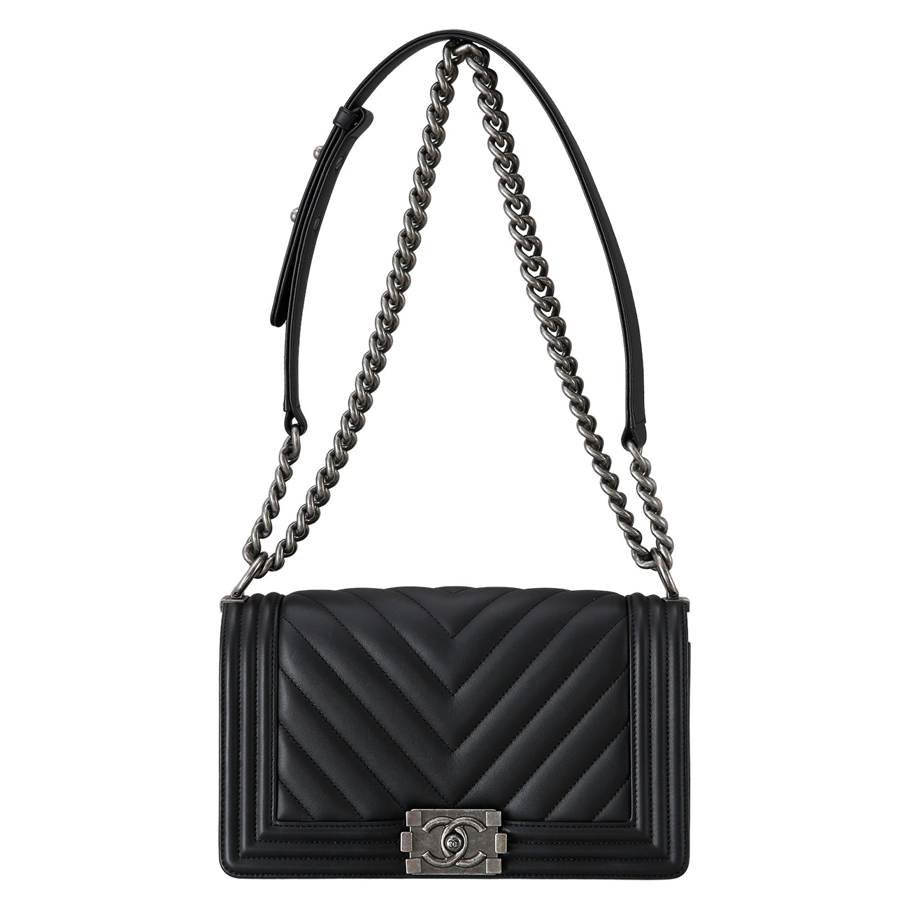 CHANEL(USED)샤넬 보이샤넬 쉐브론 미듐