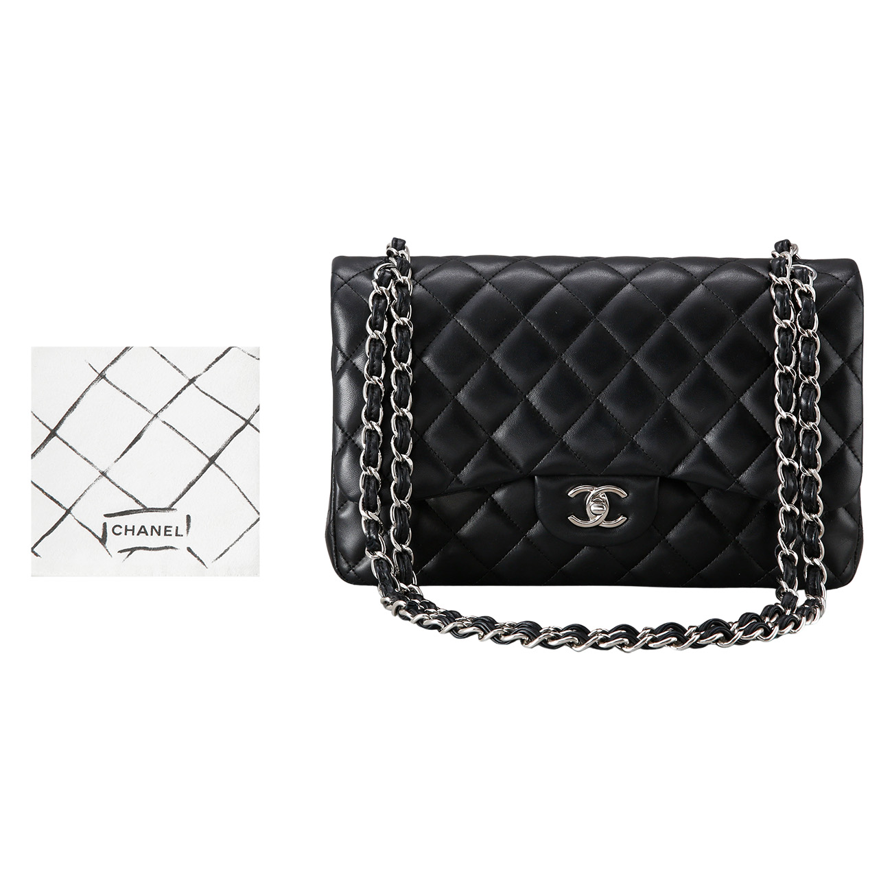 CHANEL(USED)샤넬 클래식 램스킨 점보