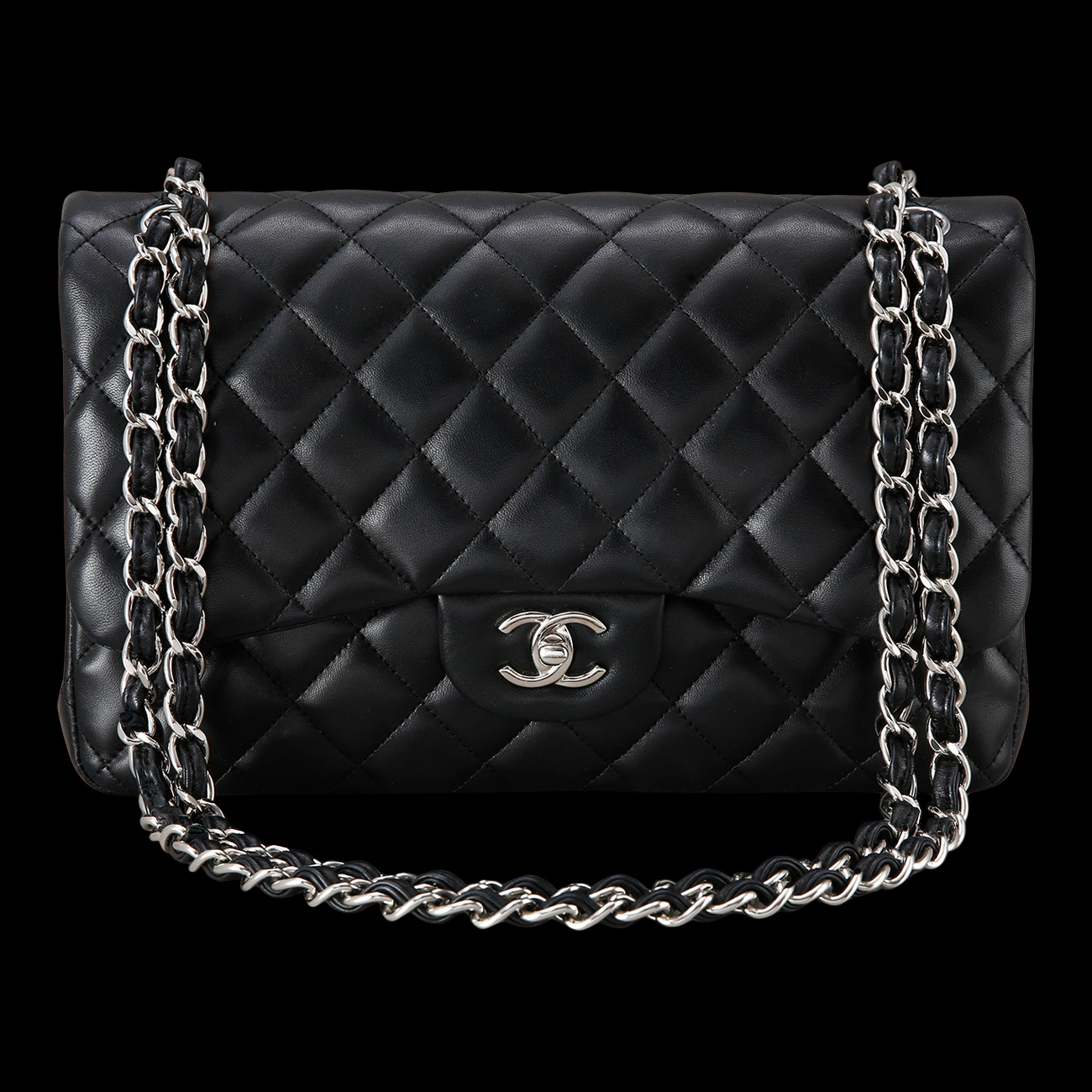 CHANEL(USED)샤넬 클래식 램스킨 점보