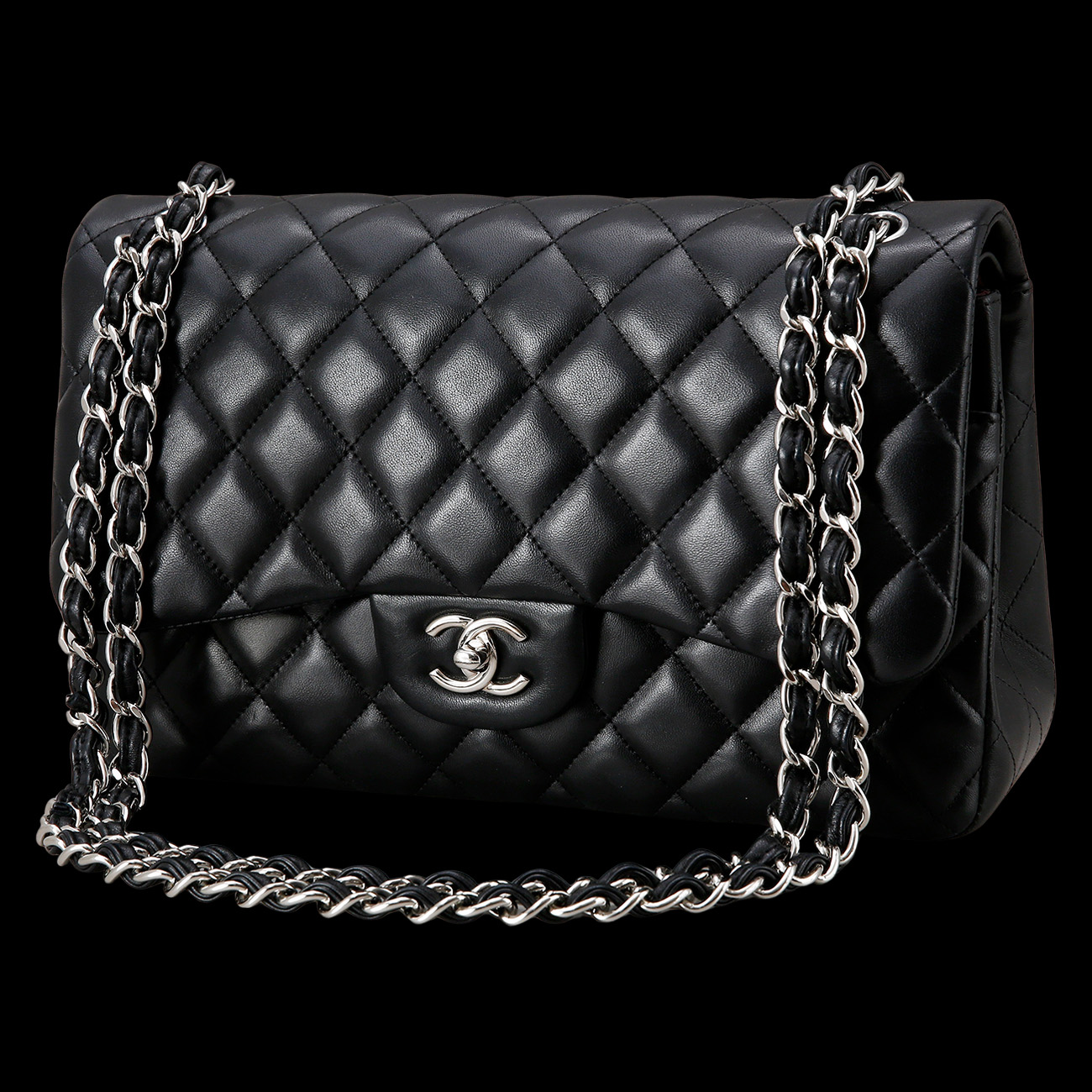 CHANEL(USED)샤넬 클래식 램스킨 점보
