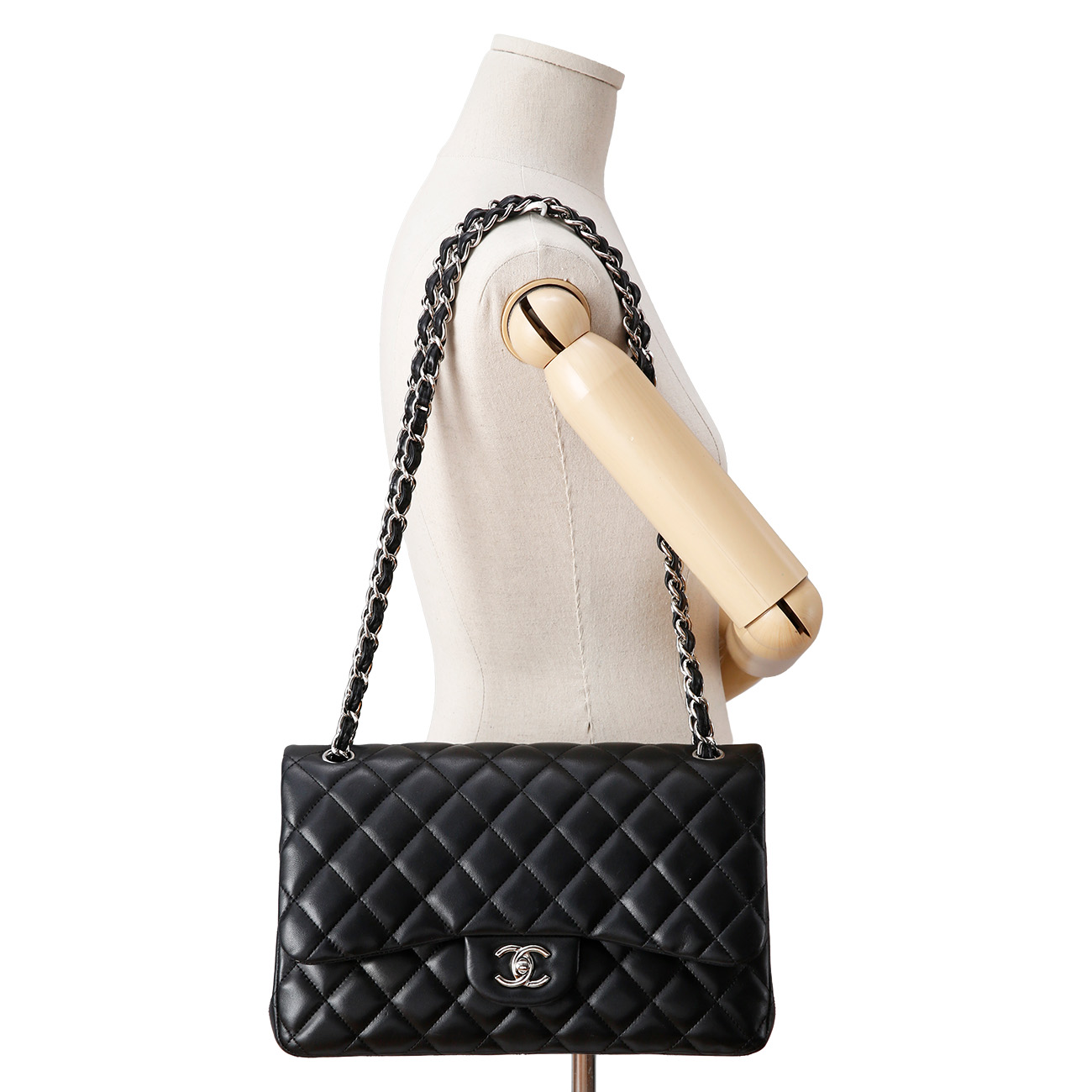 CHANEL(USED)샤넬 클래식 램스킨 점보