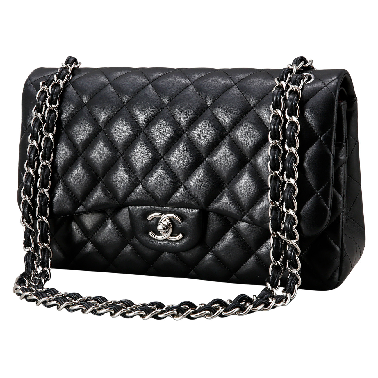 CHANEL(USED)샤넬 클래식 램스킨 점보