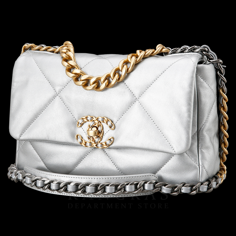CHANEL(USED)샤넬 19백 스몰 실버