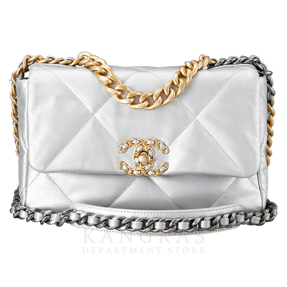 CHANEL(USED)샤넬 19백 스몰 실버