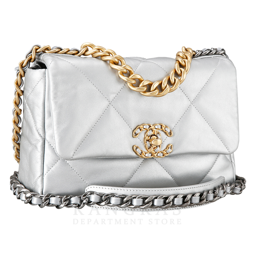 CHANEL(USED)샤넬 19백 스몰 실버
