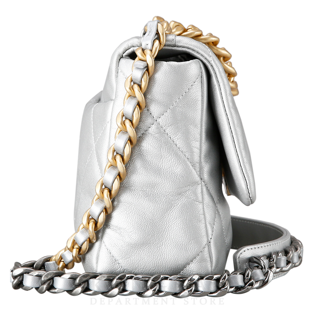 CHANEL(USED)샤넬 19백 스몰 실버