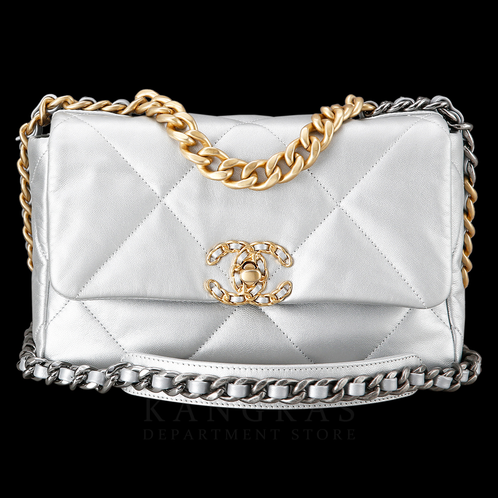 CHANEL(USED)샤넬 19백 스몰 실버