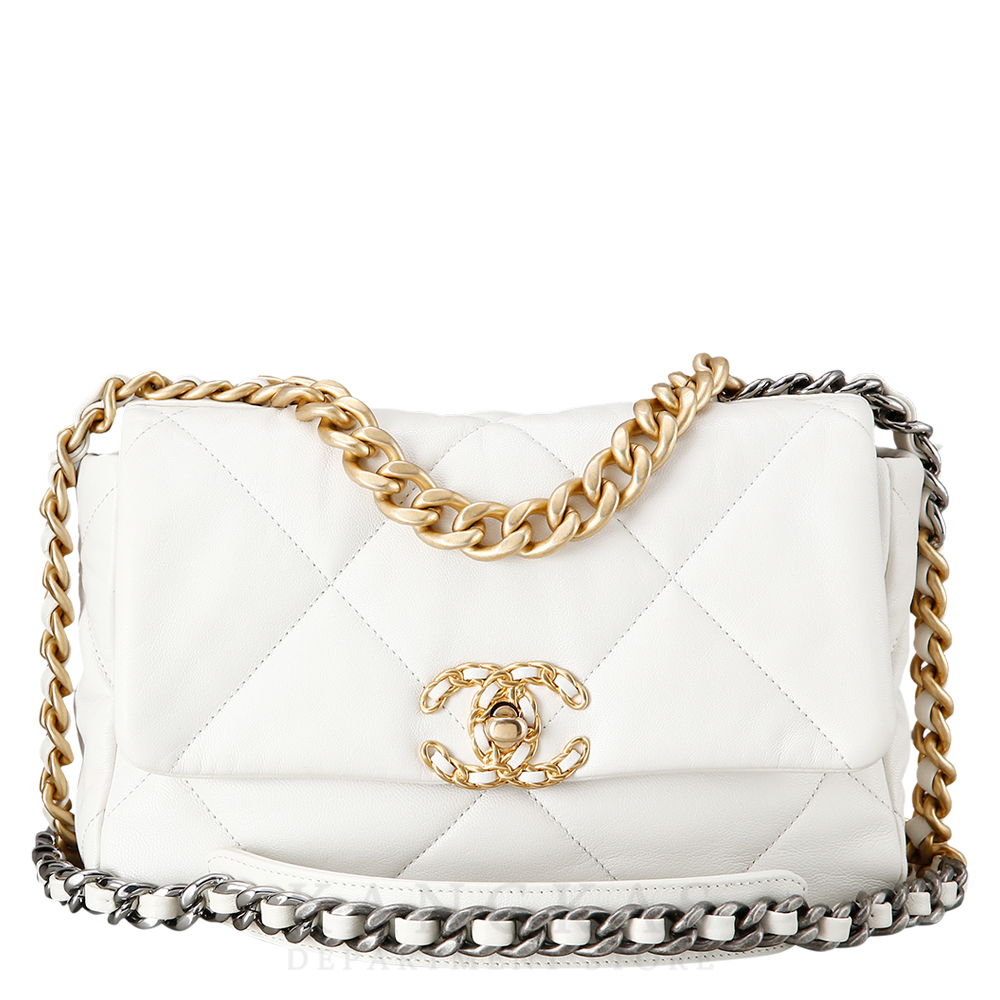 CHANEL(USED)샤넬 19백 스몰 화이트