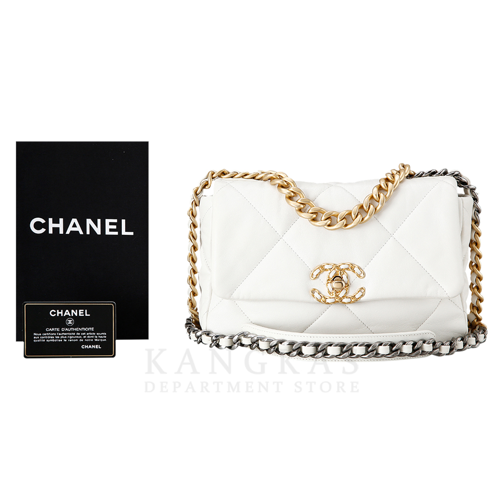 CHANEL(USED)샤넬 19백 스몰 화이트
