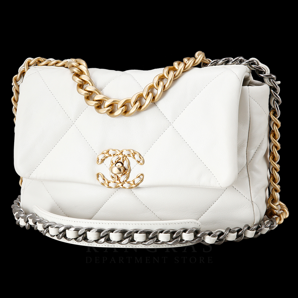 CHANEL(USED)샤넬 19백 스몰 화이트
