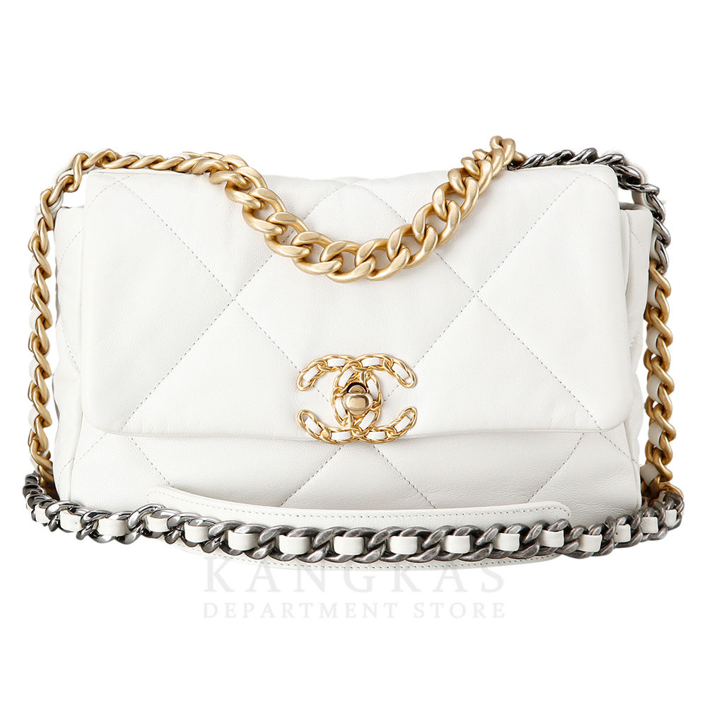 CHANEL(USED)샤넬 19백 스몰 화이트