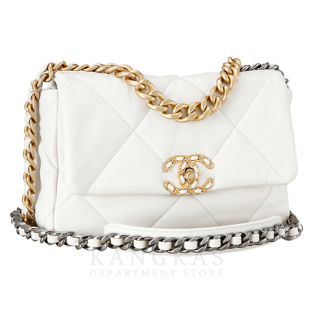 CHANEL(USED)샤넬 19백 스몰 화이트