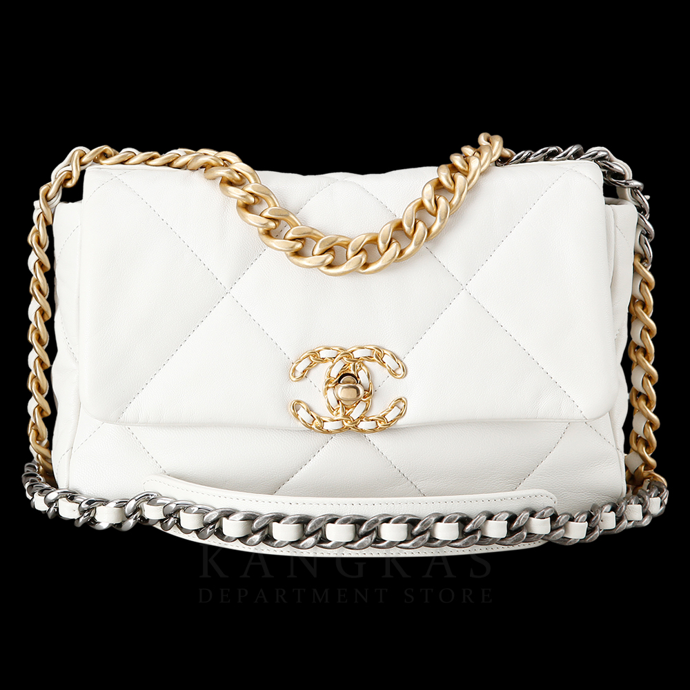 CHANEL(USED)샤넬 19백 스몰 화이트