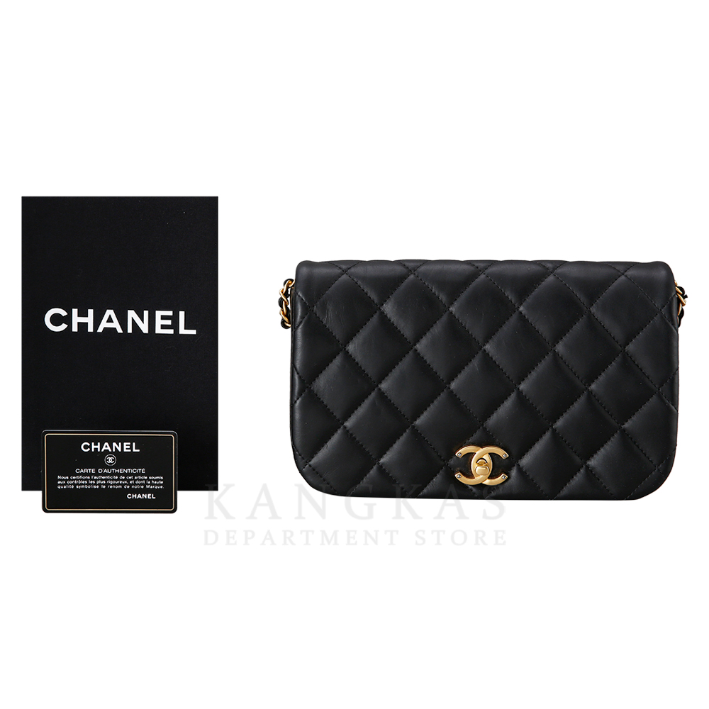 CHANEL(USED)샤넬 시즌 램스킨 플랩백